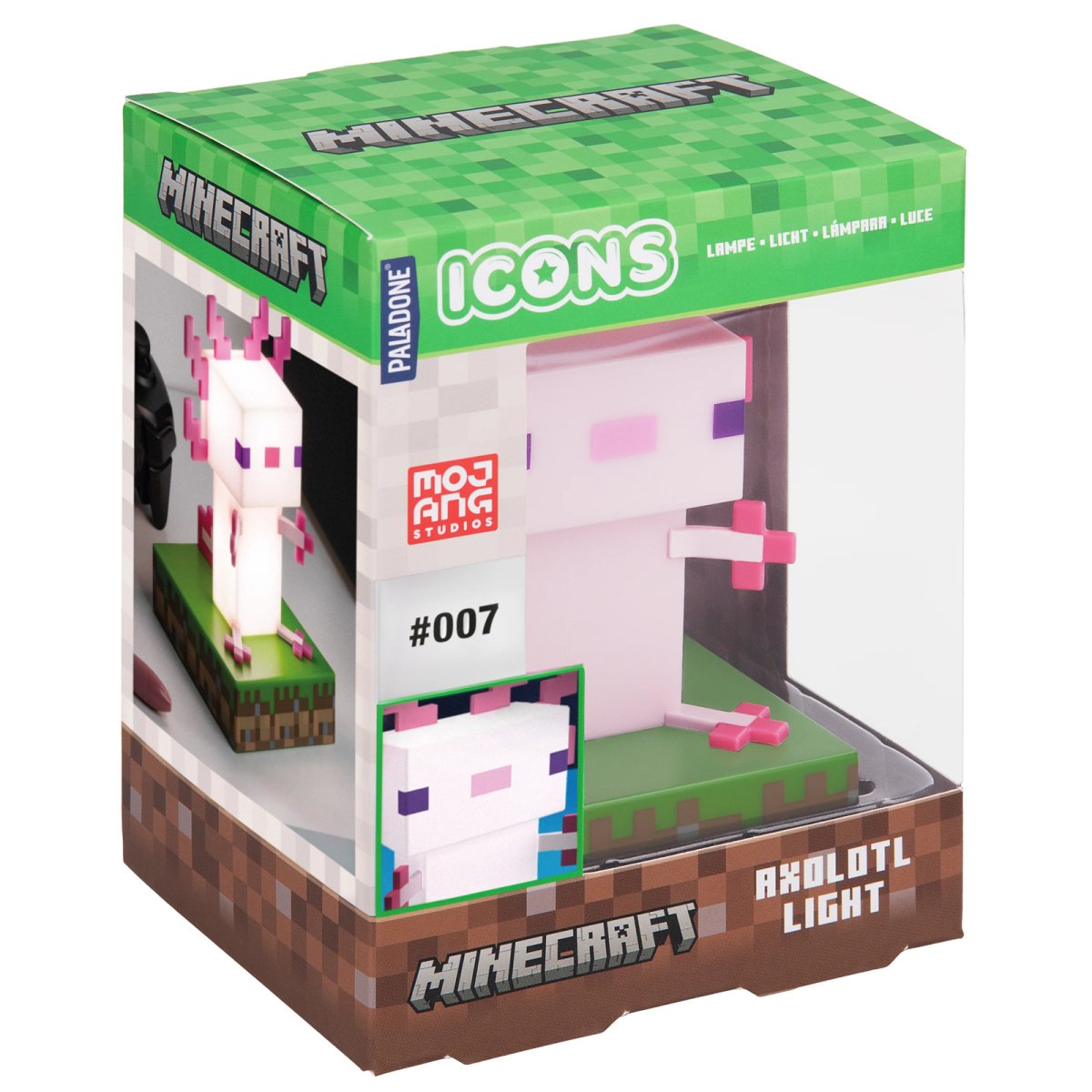 Lampara Icons Minecraft Axolotl - Ajolote