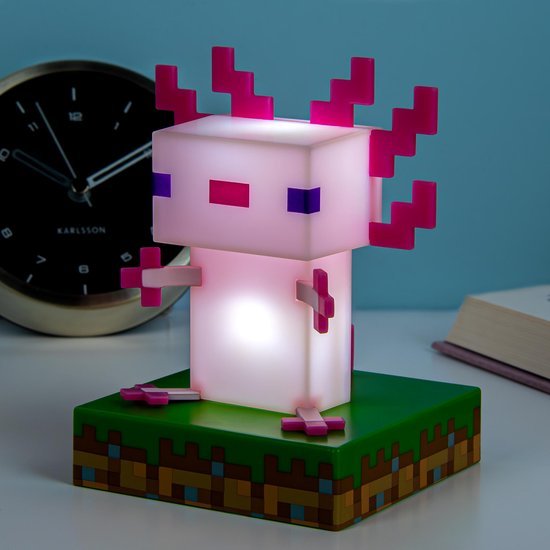Lampara Icons Minecraft Axolotl - Ajolote