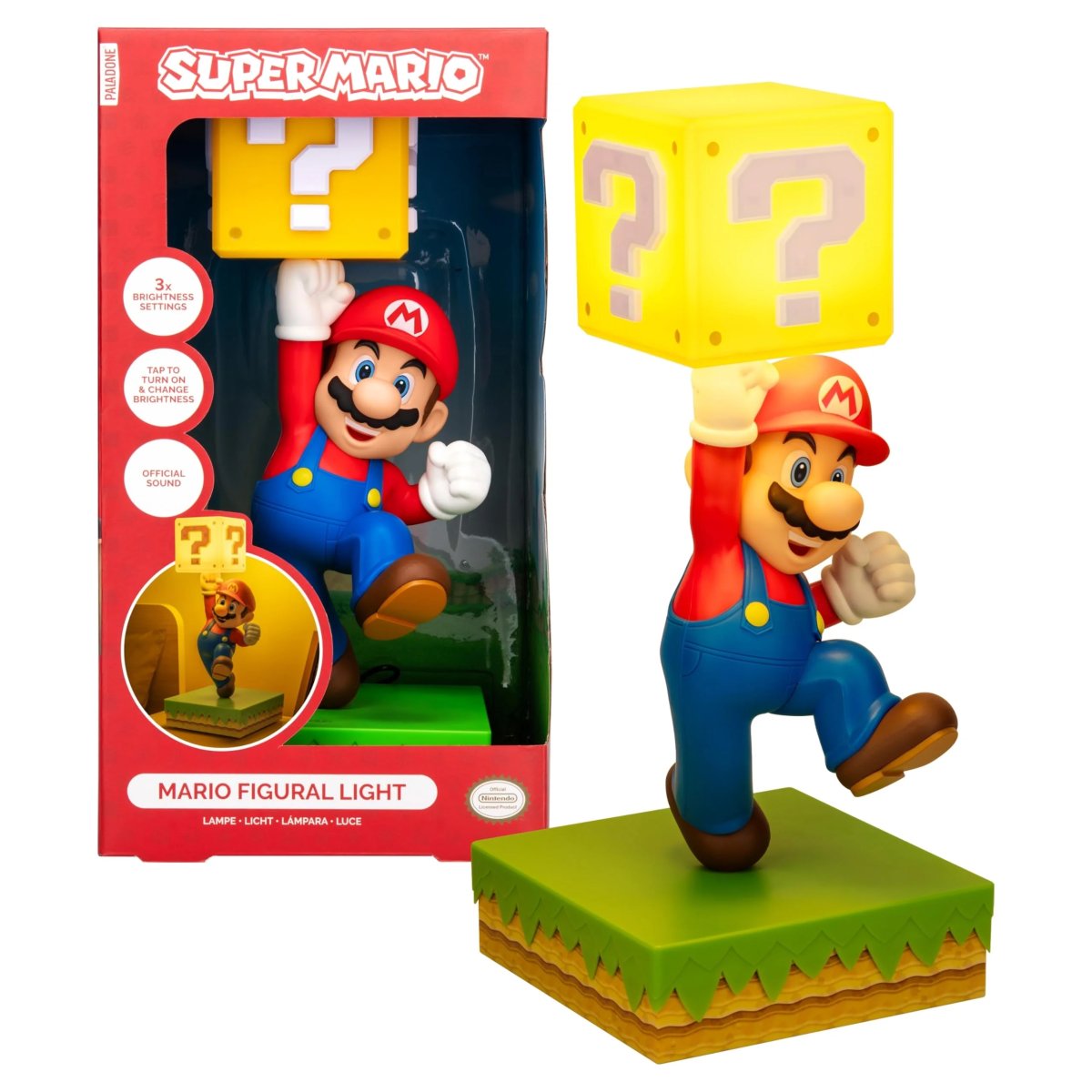 Lampara Super Mario Diorama - Velador - Luz De Noche