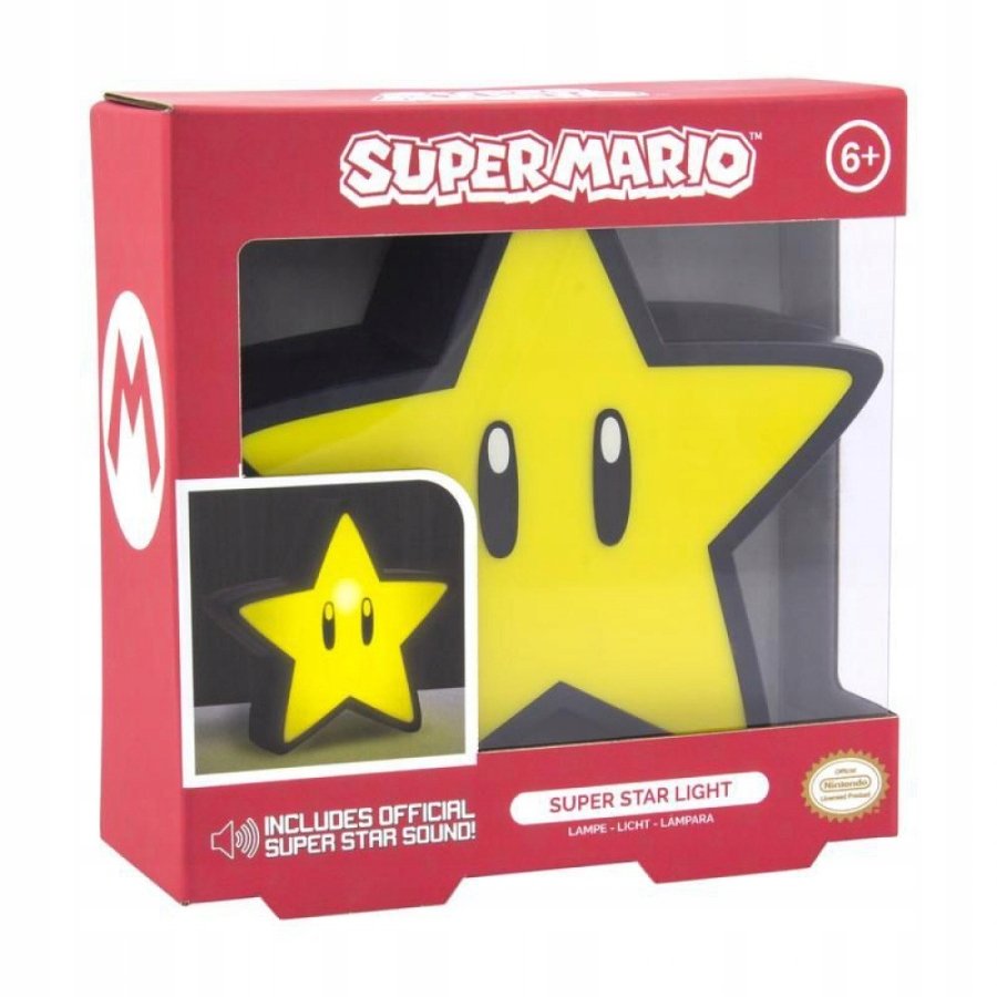 Lampara Super Star Light Con Sonido - Super Mario - Estrella