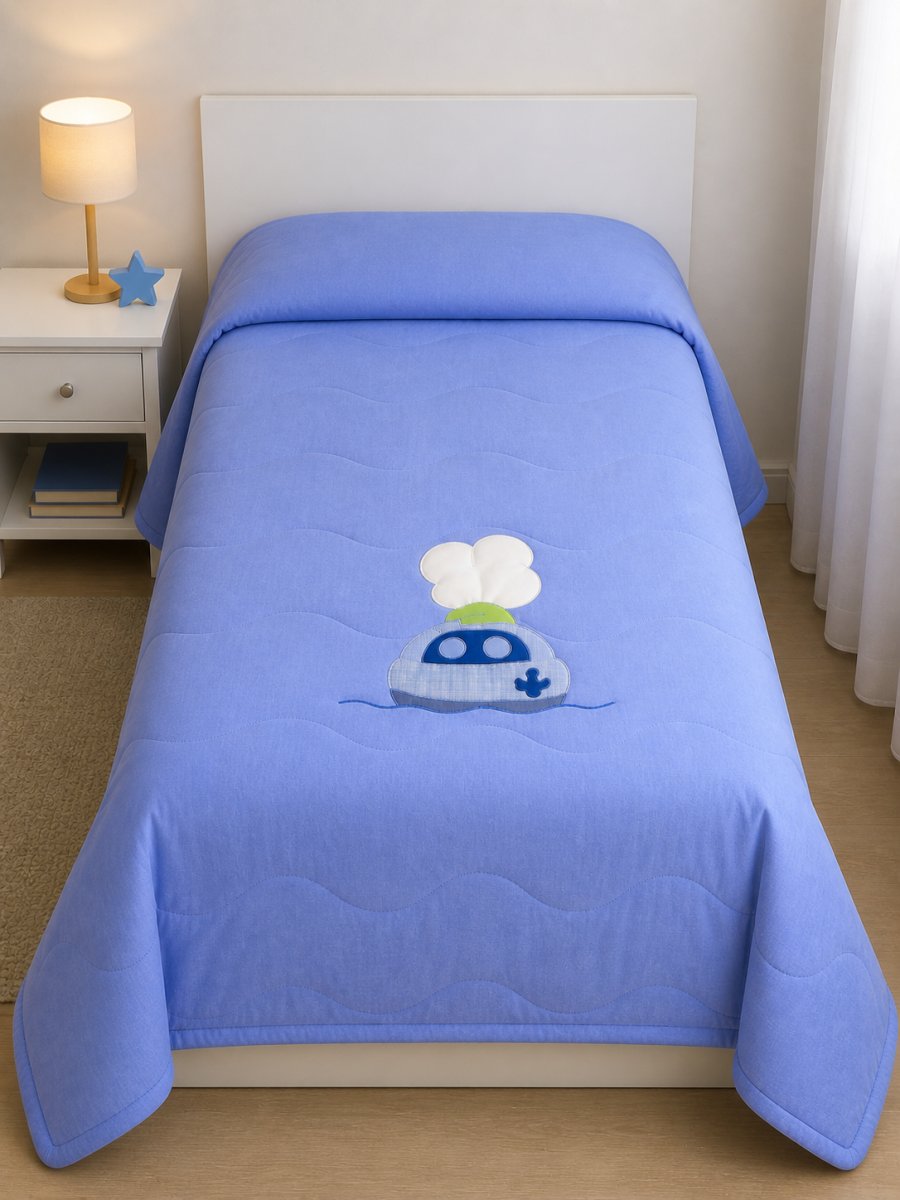 Acolchado 1 Plaza Oxford Premium Bordado