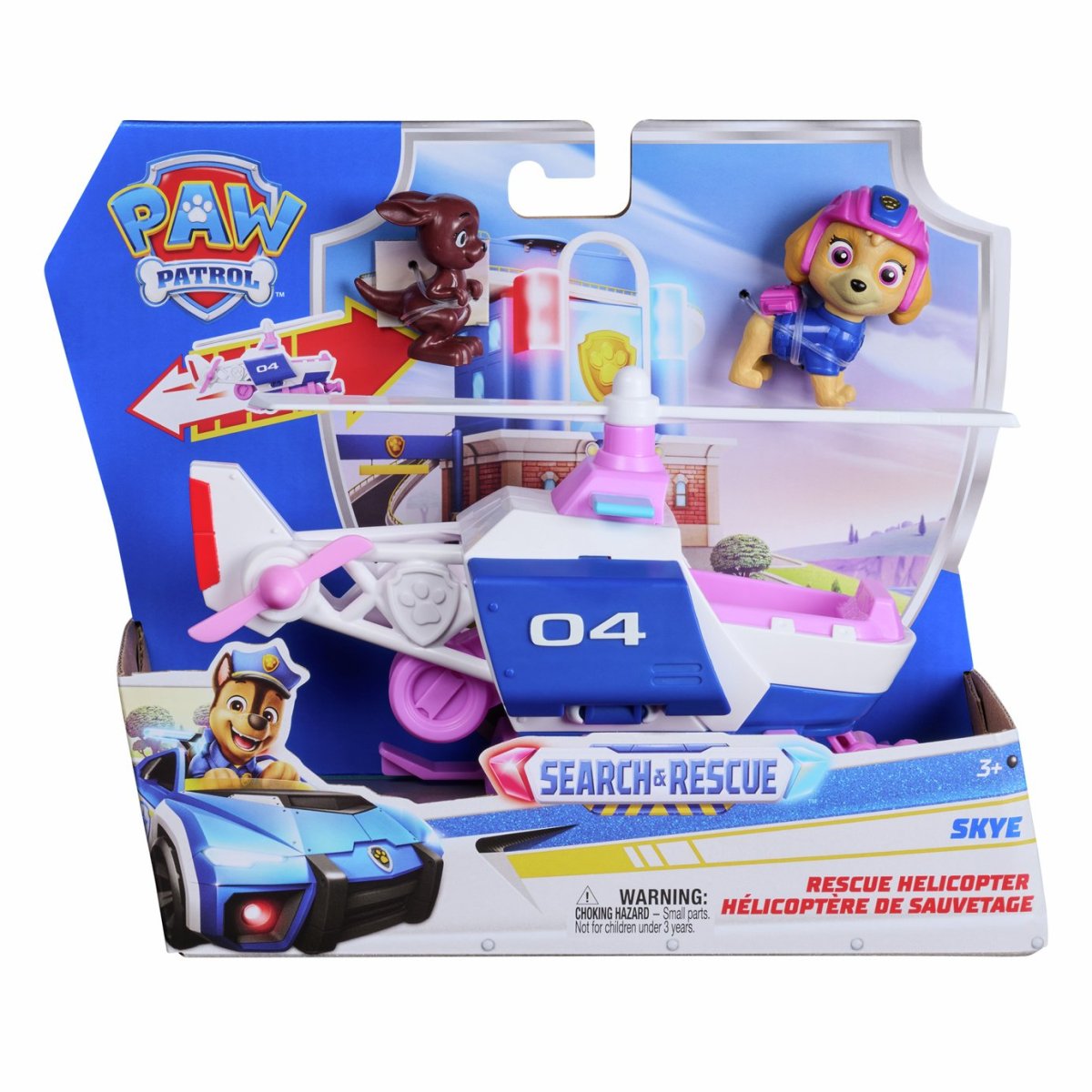 Paw Patrol Vehiculo Pull Back Con Figura Search & Rescue - Skye