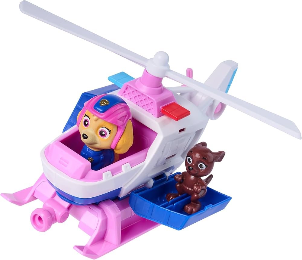 Paw Patrol Vehiculo Pull Back Con Figura Search & Rescue - Skye