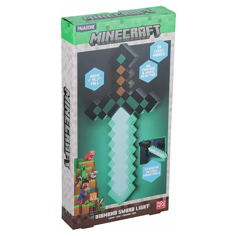 Lámpara Espada De Diamante Minecraft - Diamond Sword Light