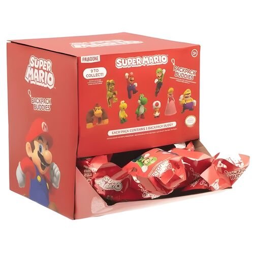 Caja Figuras Sorpresa - Super Mario Backpack Buddies