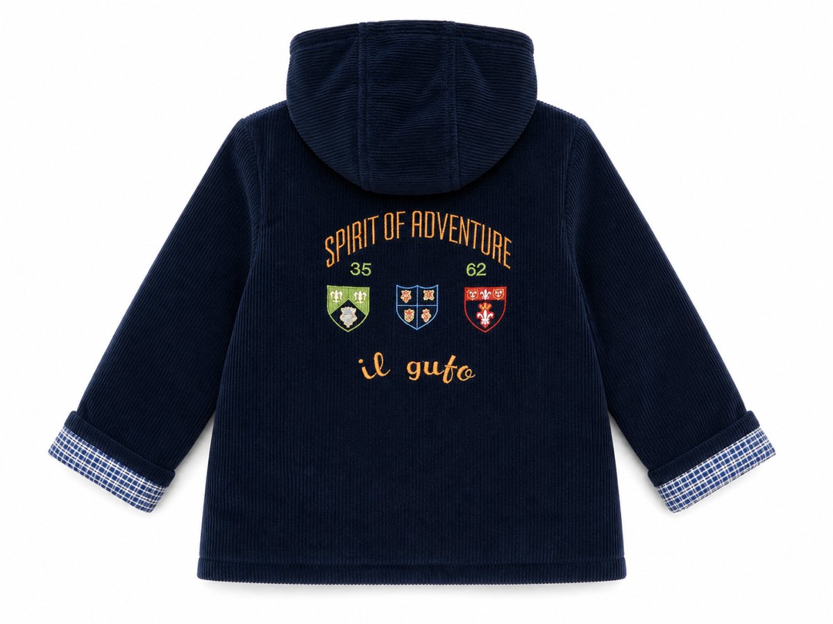 Campera de Corderoy con Capucha Desmontable