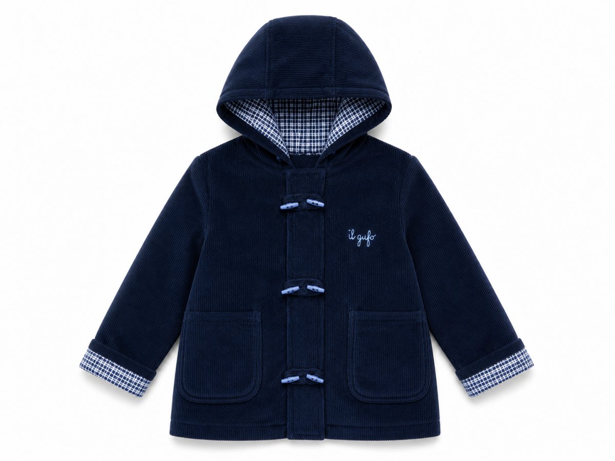 Campera de Corderoy con Capucha Desmontable