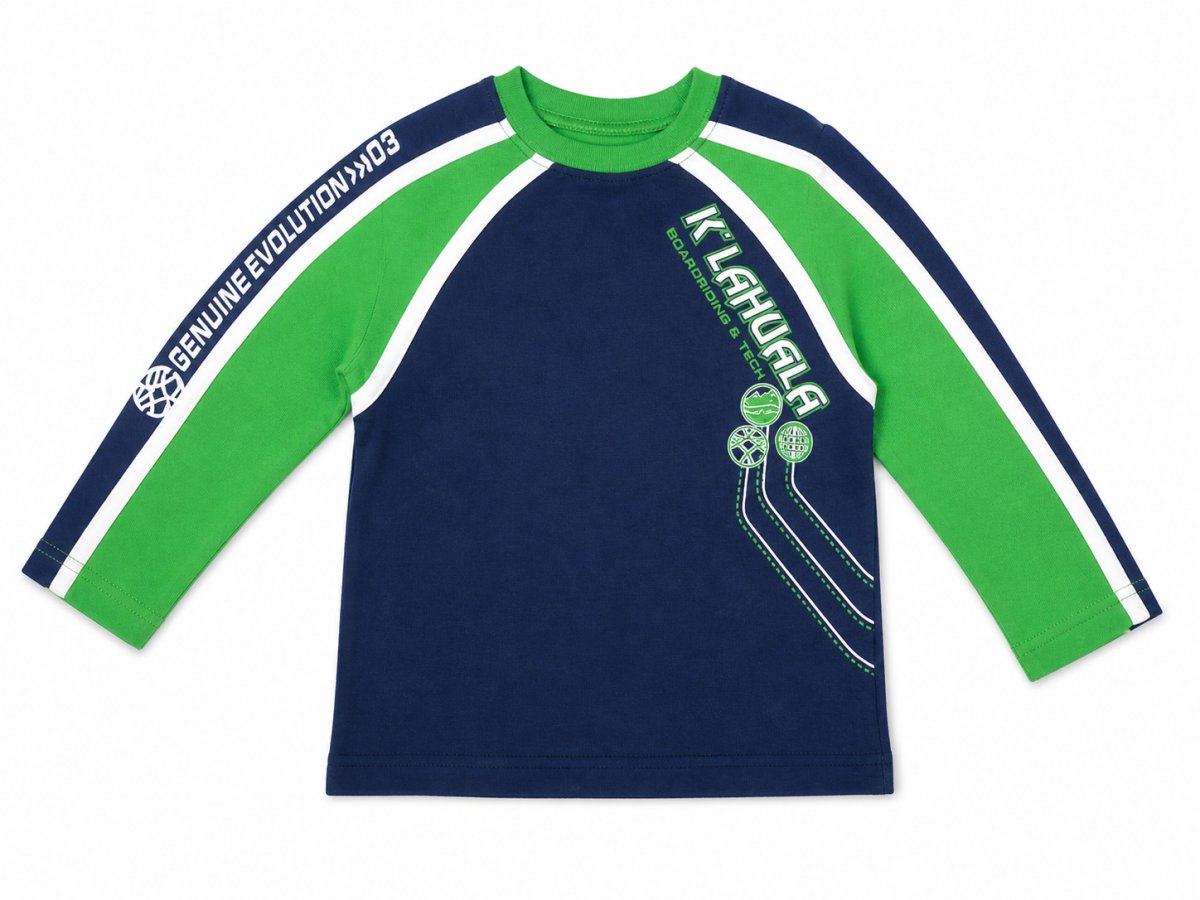 Remera Manga Larga Combinado Estampado Boardriding