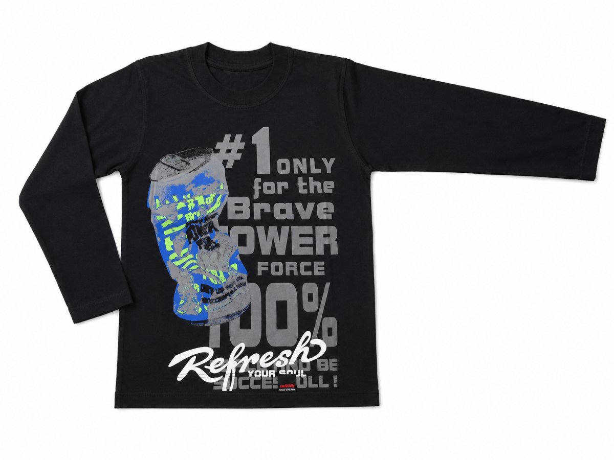Remera Manga Larga Estampado Lata