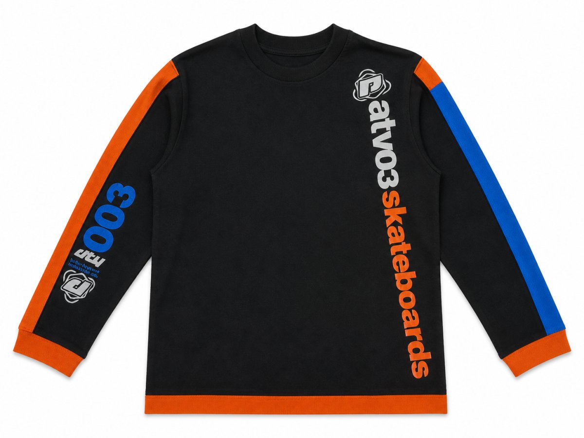 Remera Manga Larga Estampado Skateboarding