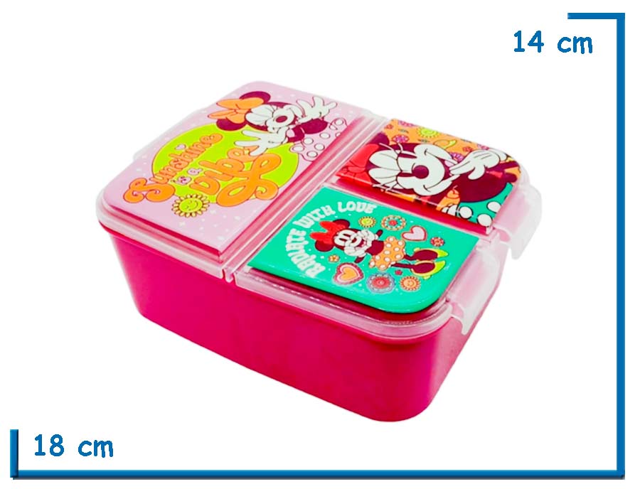 MINNIE MOUSE HERMETICO LUNCHERA MULTIPLE