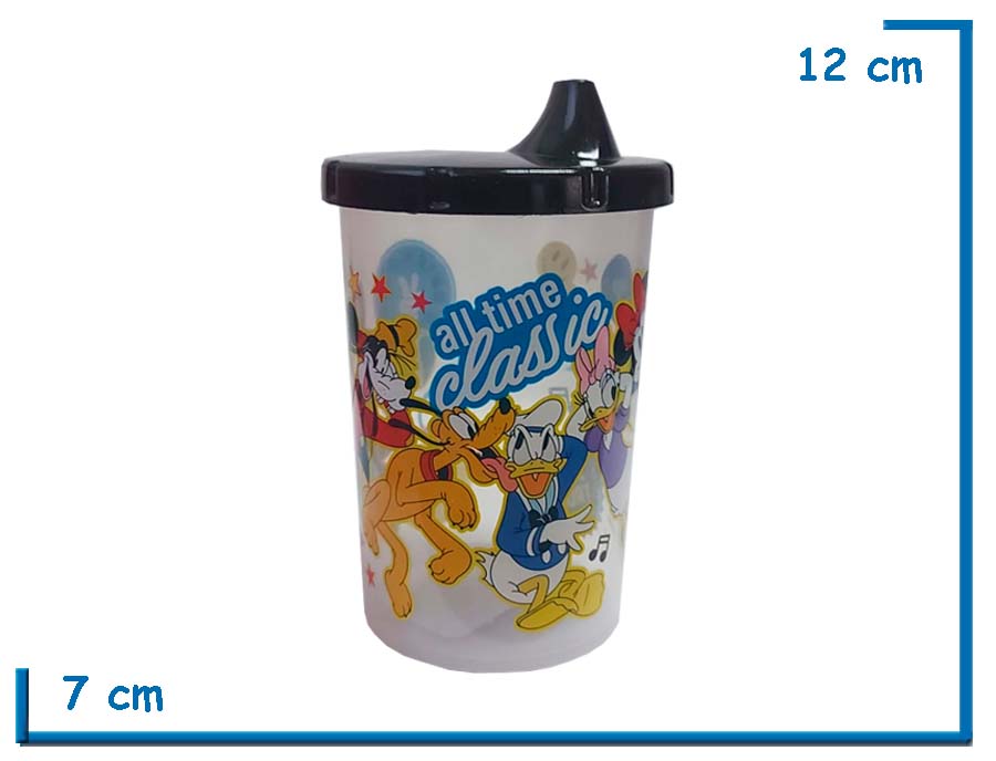 MICKEY MOUSE VASO TAPA TOMADORA