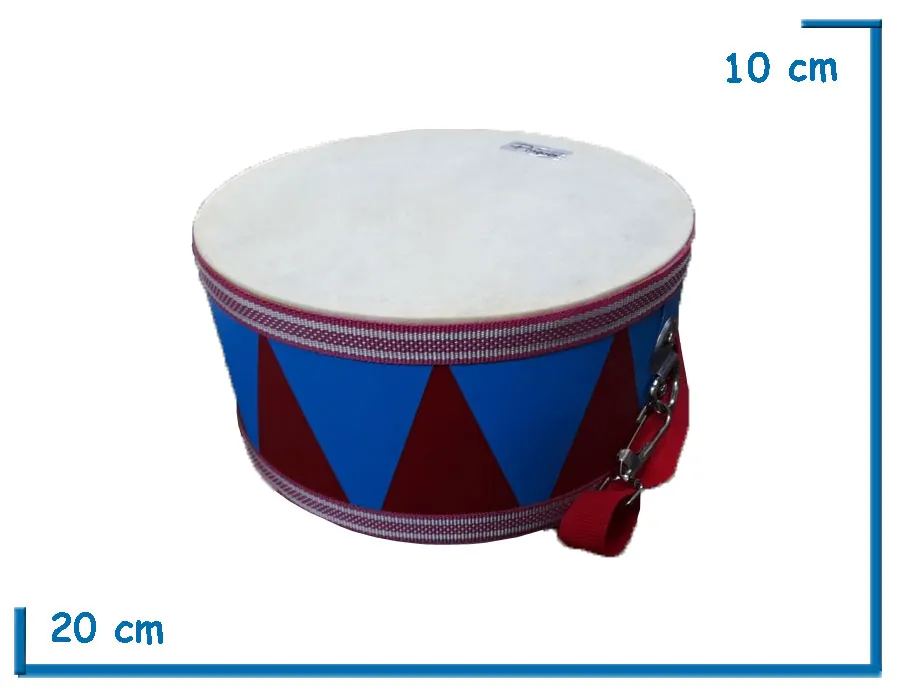 BOMBO PARQUER ROJO Y AZUL CON CORREA