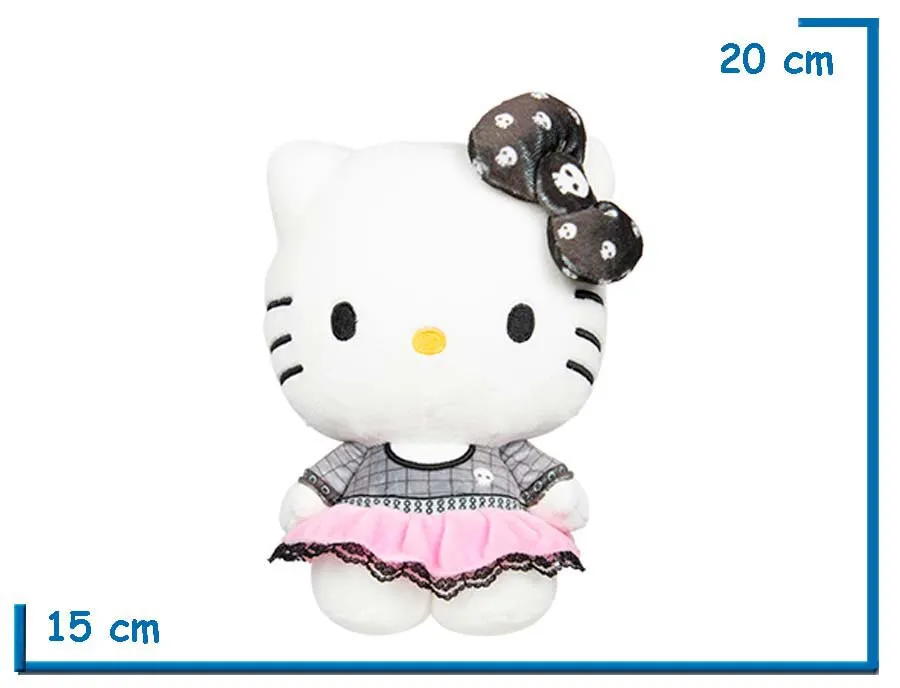 JAZWARES HELLO KITTY GOTH PELUCHE 20CM HELLO KITTY & FRIENDS