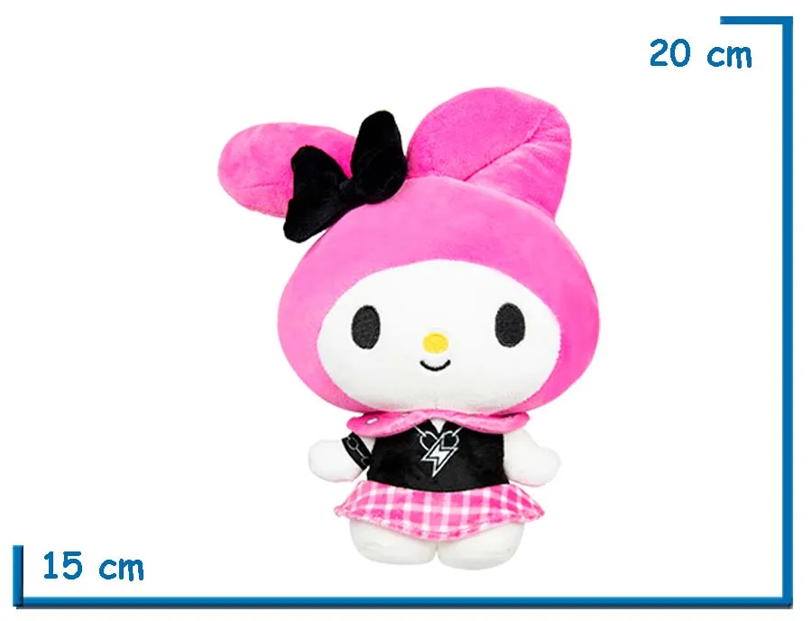 JAZWARES MY MELODY ROCK PELUCHE 20CM HELLO KITTY & FRIENDS