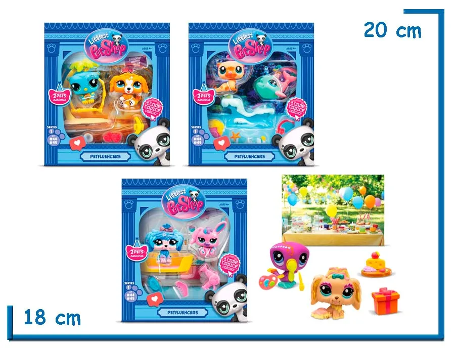 LITTLEST PET SHOP PETFLUENCERS PACK X2 SURTIDA