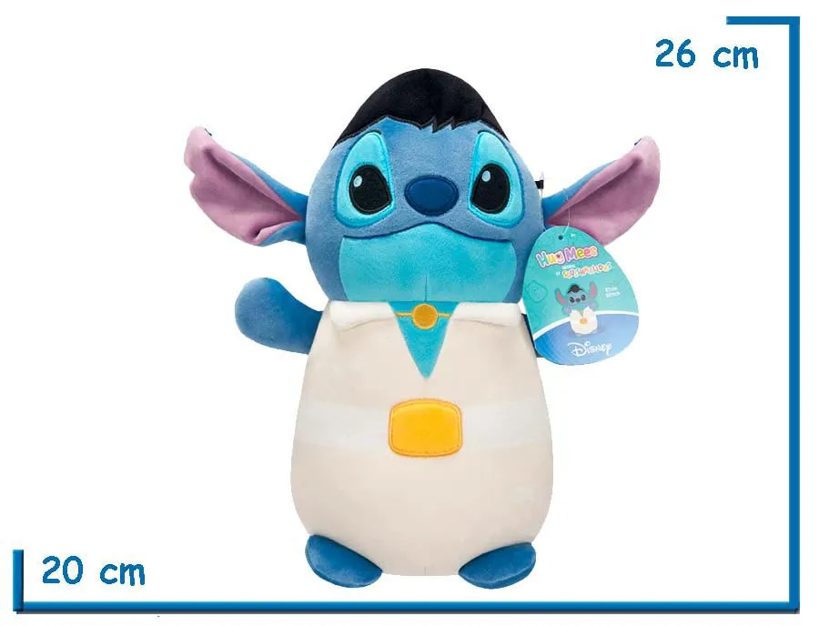 SQUISHMALLOWS HUG MEES STITCH ELVIS DISNEY 25CM