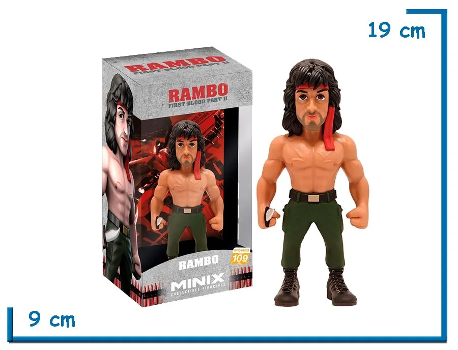 MINIX RAMBO (KNIFE) RAMBO FIRST BLOOD PART II FIGURA DE VINILO