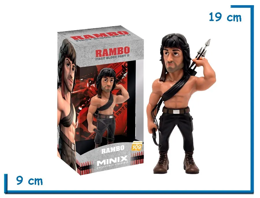 MINIX RAMBO (BOW) RAMBO FIRST BLOOD PART II FIGURA DE VINILO