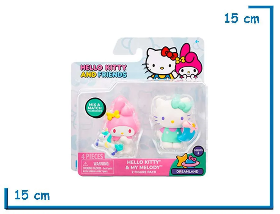 JAZWARES MY MELODY (UNICORNIO) & HELLO KITTY HELLO KITTY & FRIENDS