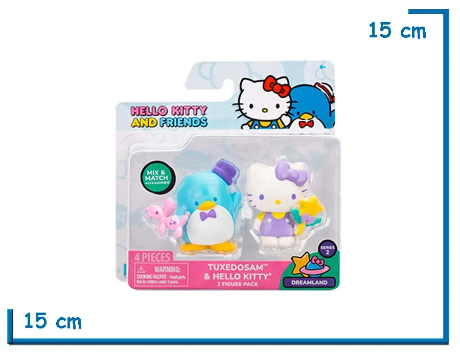 JAZWARES TUXEDOSAM (PERRO) & HELLO KITTY HELLO KITTY & FRIENDS