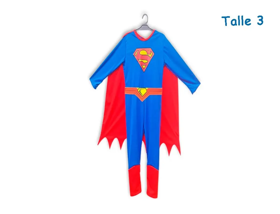 DISFRAZ T.3 SUPERMAN CLASICO