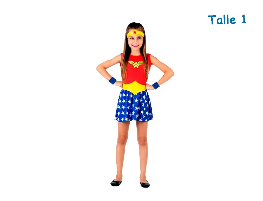 DISFRAZ T.1 MUJER MARAVILLA CLASICO