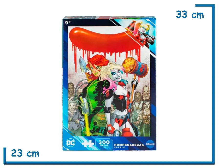2X1 VULCANITA DC COMICS PUZZLE 300 PZS HARLEY QUINN & POISON IVY