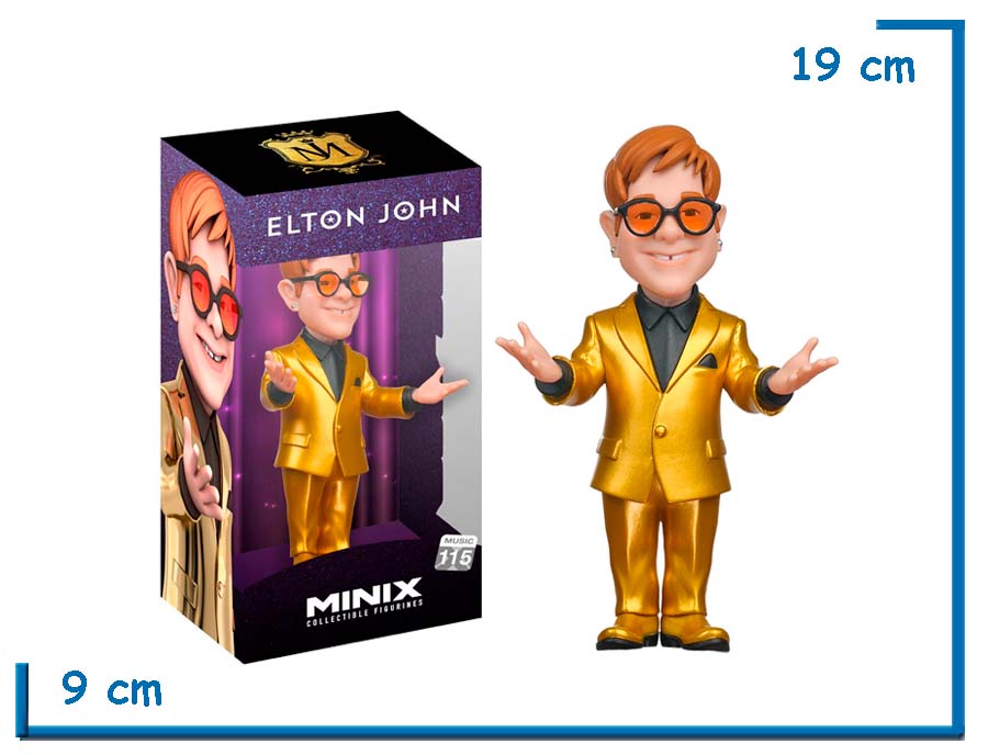 MINIX ELTON JOHN GOLD SUIT FIGURA DE VINILO