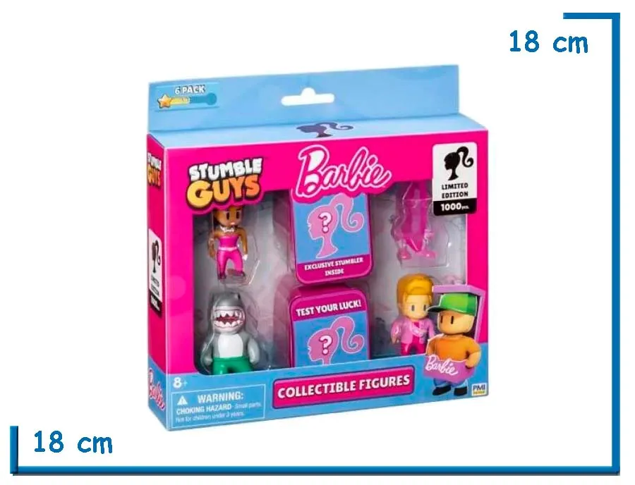 PMI STUMBLE GUYS BARBIE (KEN) PACK X6 FIGURAS