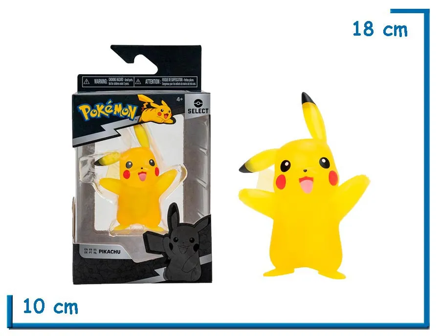 JAZWARES PIKACHU TRANSLUCIDO SELECT POKEMON