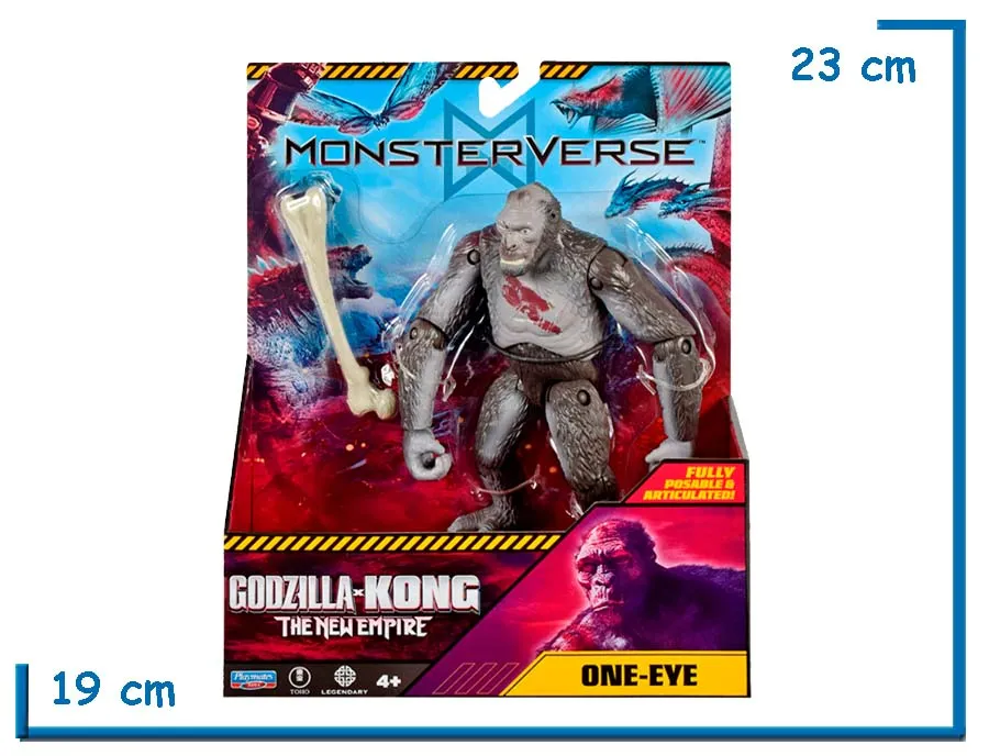PLAYMATES MONSTERVERSE ONE-EYE GODZILLA X KONG TNE