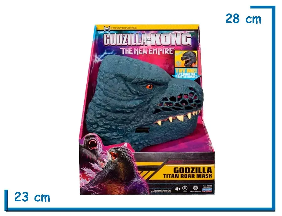 PLAYMATES GODZILLA MASCARA MOVIMIENTO Y SONIDO GODZILLA X KONG TNE