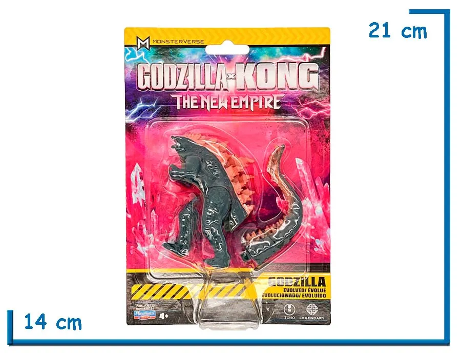 PLAYMATES MONSTERVERSE GODZILLA EVOLVED MINI FIG GODZILLA X KONG TNE