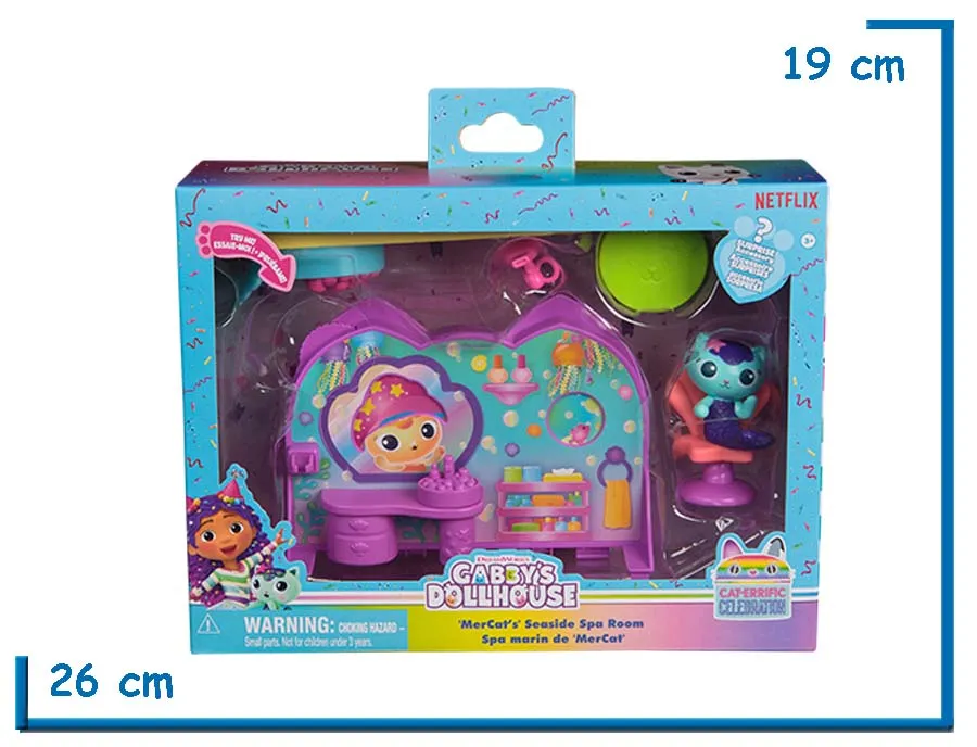 SPIN MASTER GABBYS DOLLHOUSE MERCATS SEASIDE SPA ROOM