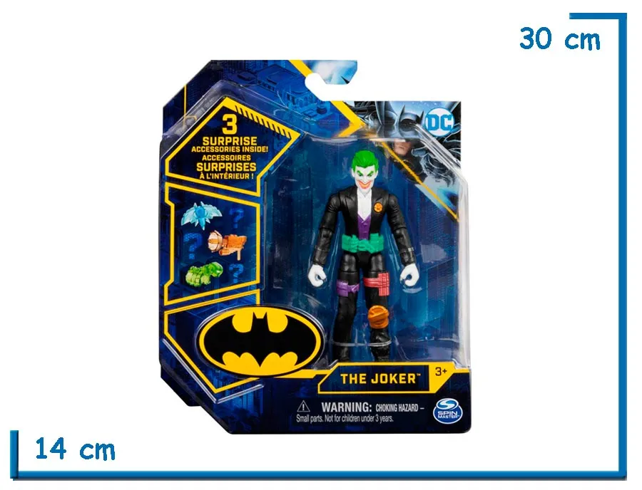 SPIN MASTER DC THE JOKER TRAJE NEGRO 10CM
