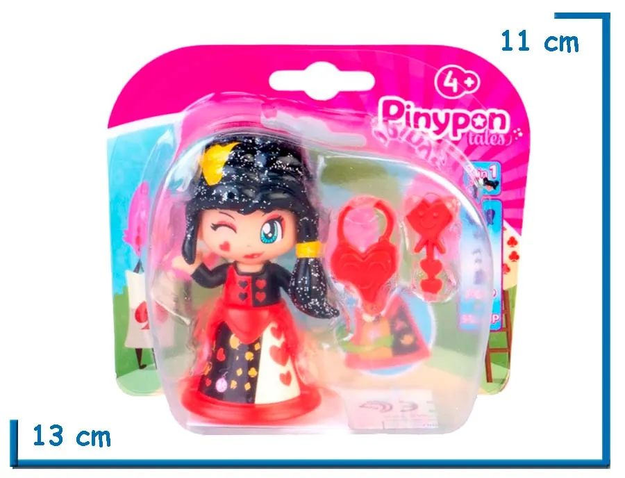 FAMOSA PINYPON TALES QUEEN OF HEARTS FIGURA CON ACCESORIOS