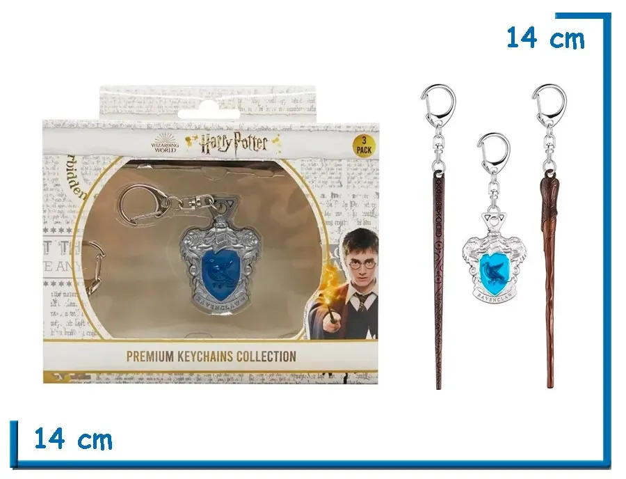 HARRY POTTER LLAVERO 3 PACK RAVENCLAW