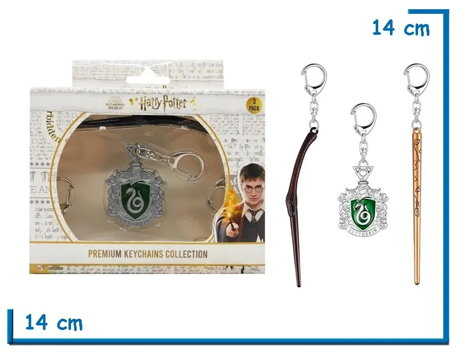 HARRY POTTER LLAVERO 3 PACK SLYTHERIN