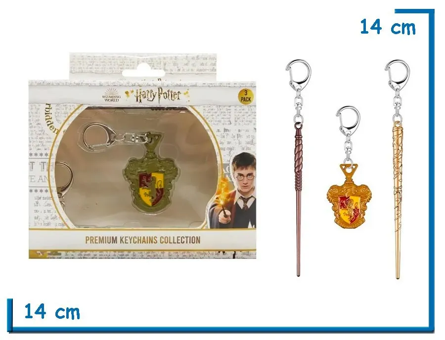 HARRY POTTER LLAVERO 3 PACK GRYFFINDOR