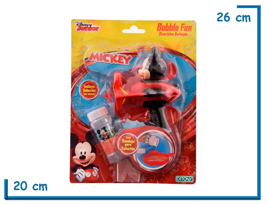 MICKEY BUBBLE FUN PISTOLA BURBUJERO