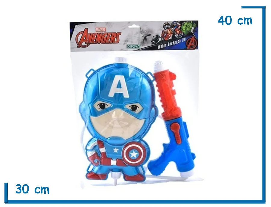 WATER BACKPACK 3D CAPITAN AMERICA