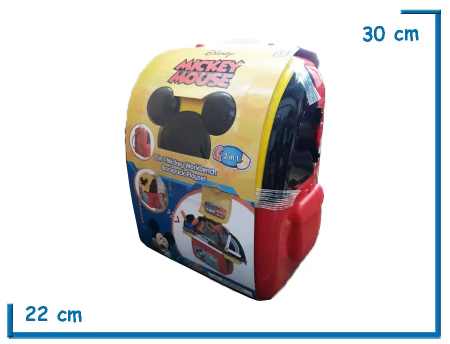 MICKEY 2 IN 1 WORKBENCH BACKPACK PLAYSET