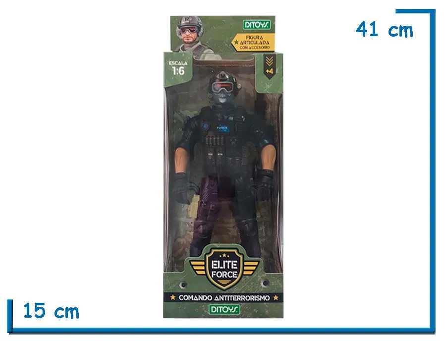 ELITE FORCE COMANDO ANTITERRORISMO AZUL PASAMONTA¥AS