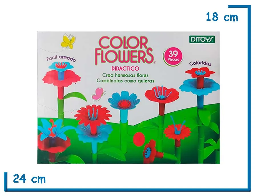 COLOR FLOWERS 39PZS