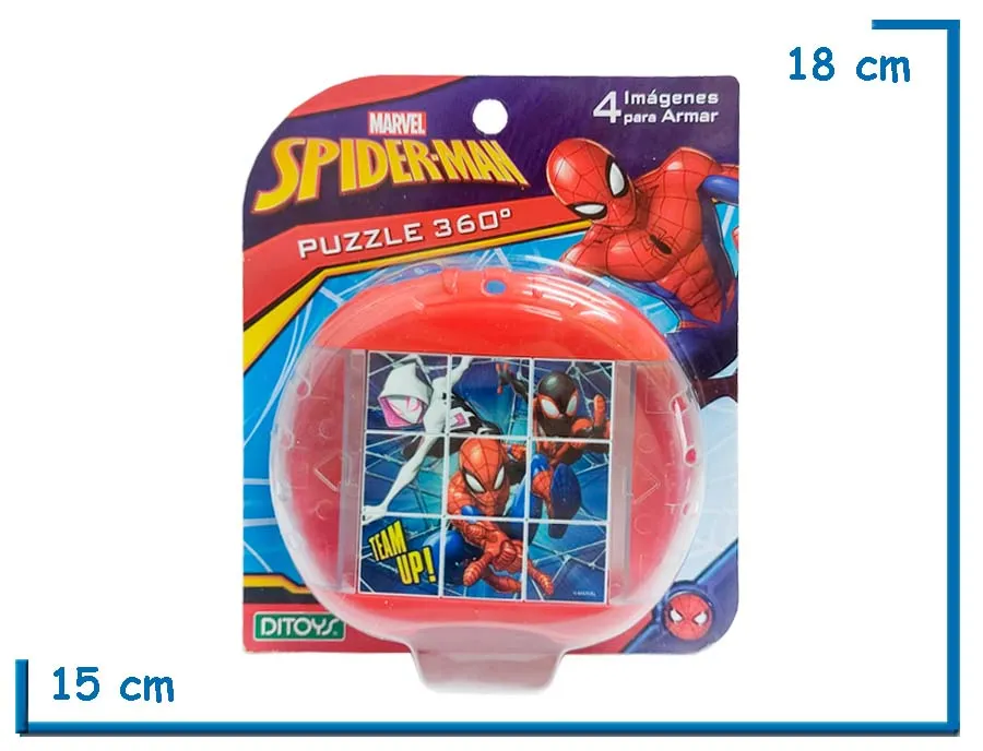 SPIDER-MAN PUZZLE 360 4 IMAGENES PARA ARMAR