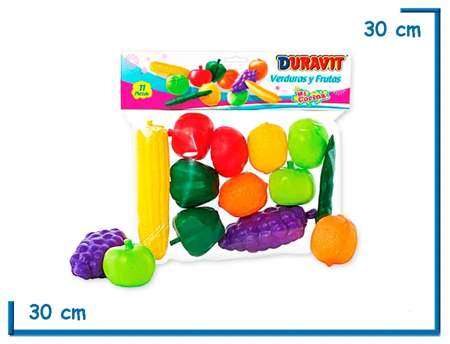 SET DE FRUTAS Y VERDURAS EN BOLSA