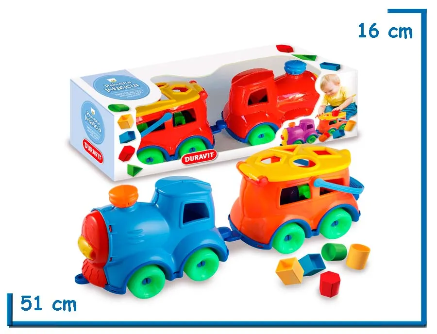 TREN DIDACTICO ENCASTRE Y ARRASTRE