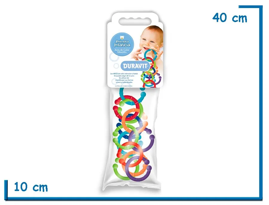 MORDILLO AROS DE COLOR EN BOLSA