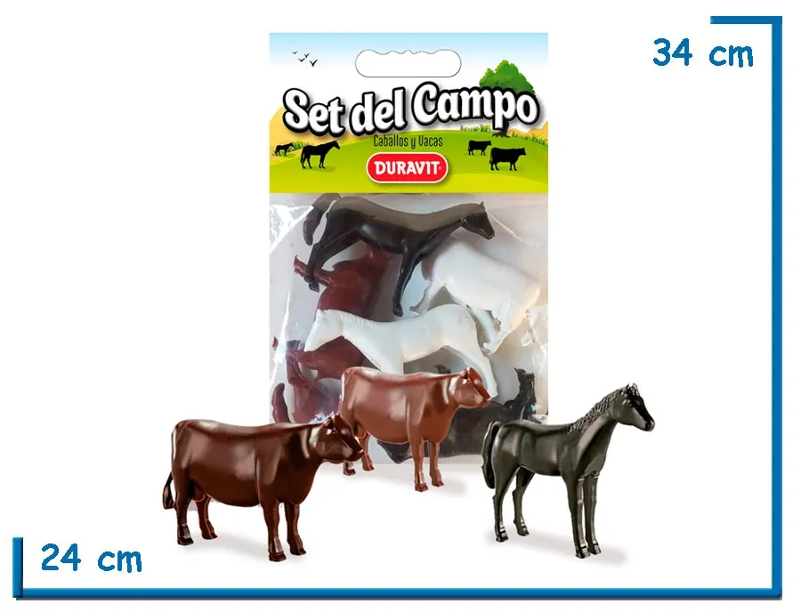 SET DE CAMPO CABALLOS Y VACAS EN BOLSA